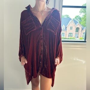 Free People Oversized tunic dress. Size is small, but could fit up to large.